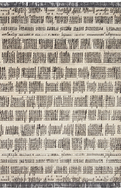 Chris Loves Julia x Loloi Alice  Cream Charcoal Contemporary