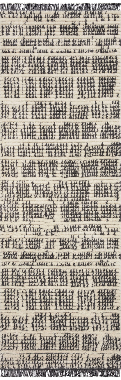 Chris Loves Julia x Loloi Alice  Cream Charcoal Contemporary