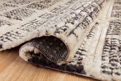 Chris Loves Julia x Loloi Alice  Cream Charcoal Contemporary