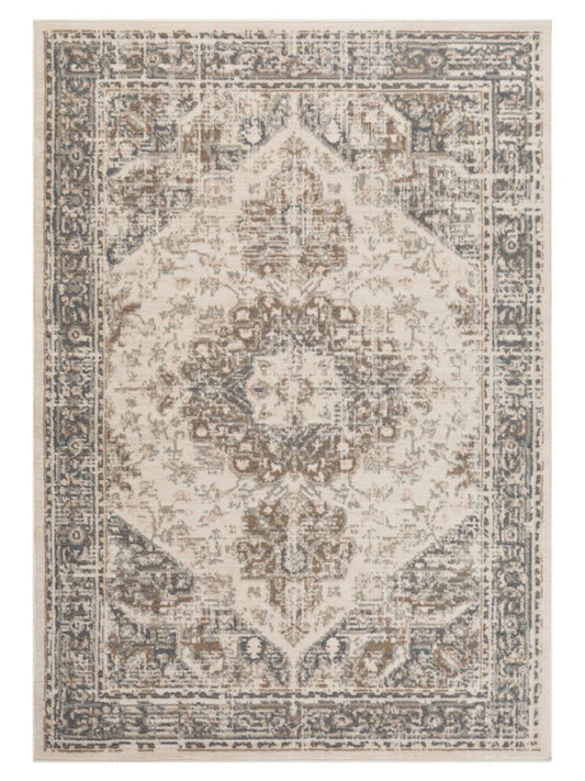 Limited Pansy PN-301 Lt.Cream  Traditional Machinemade Rug
