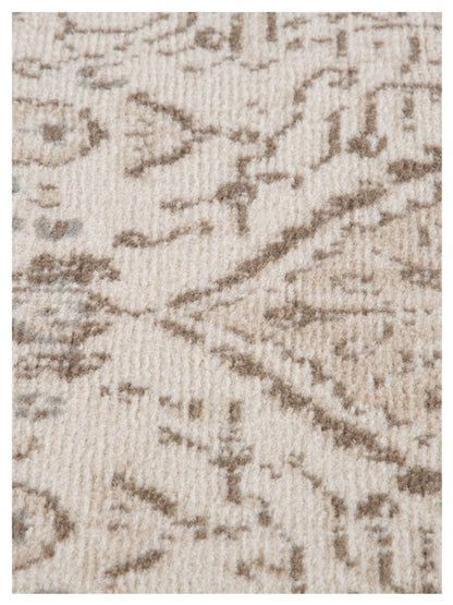 Limited Pansy PN-302 Lt.Cream  Traditional Machinemade Rug