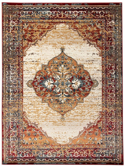 Limited Lizzo LA - 854 Beige RED Traditional Machinemade Rug - Rugs - Limited - Atlanta Designer Rugs