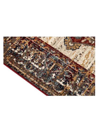 Limited Lizzo LA - 854 Beige RED Traditional Machinemade Rug - Rugs - Limited - Atlanta Designer Rugs