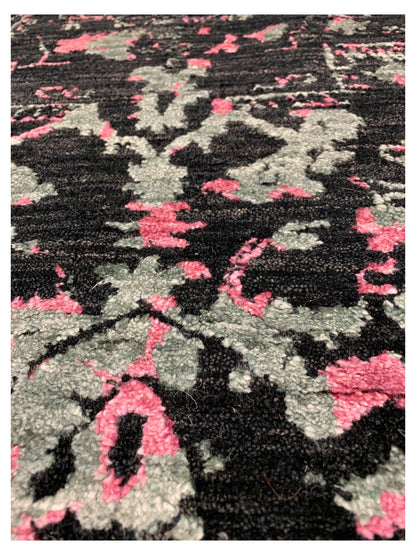 Artisan Elisabeth Charcoal Modern Knotted Rug - Rugs - Artisan - Atlanta Designer Rugs