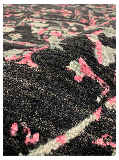 Artisan Elisabeth Charcoal Modern Knotted Rug - Rugs - Artisan - Atlanta Designer Rugs