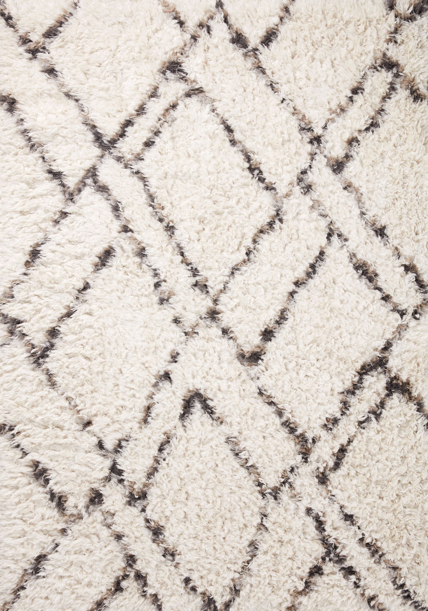 Angela Rose x Loloi Amira  Ivory Bark Shag