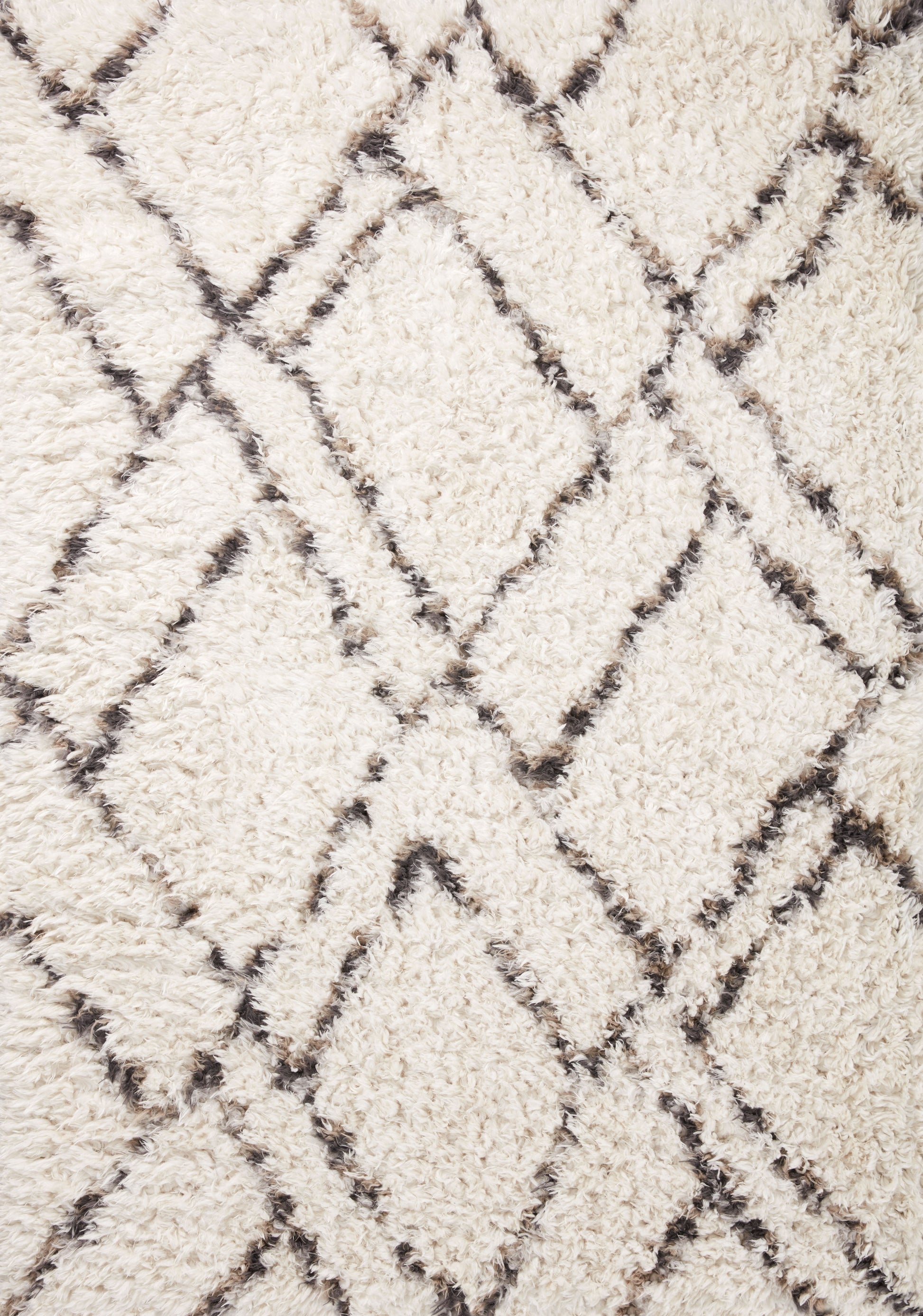 Angela Rose x Loloi Amira  Ivory Bark Shag