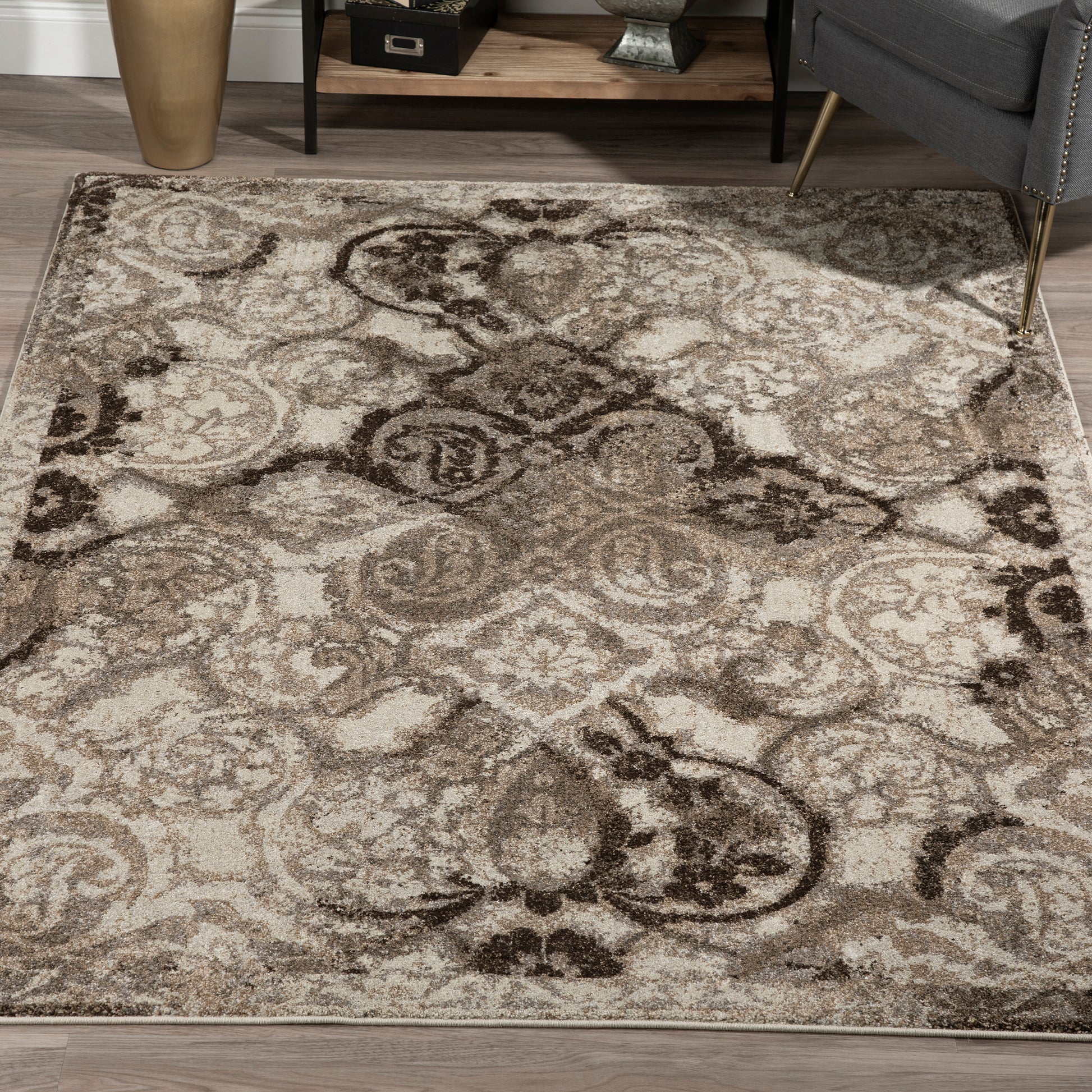 Dalyn Rugs Antigua  Mocha  Traditional