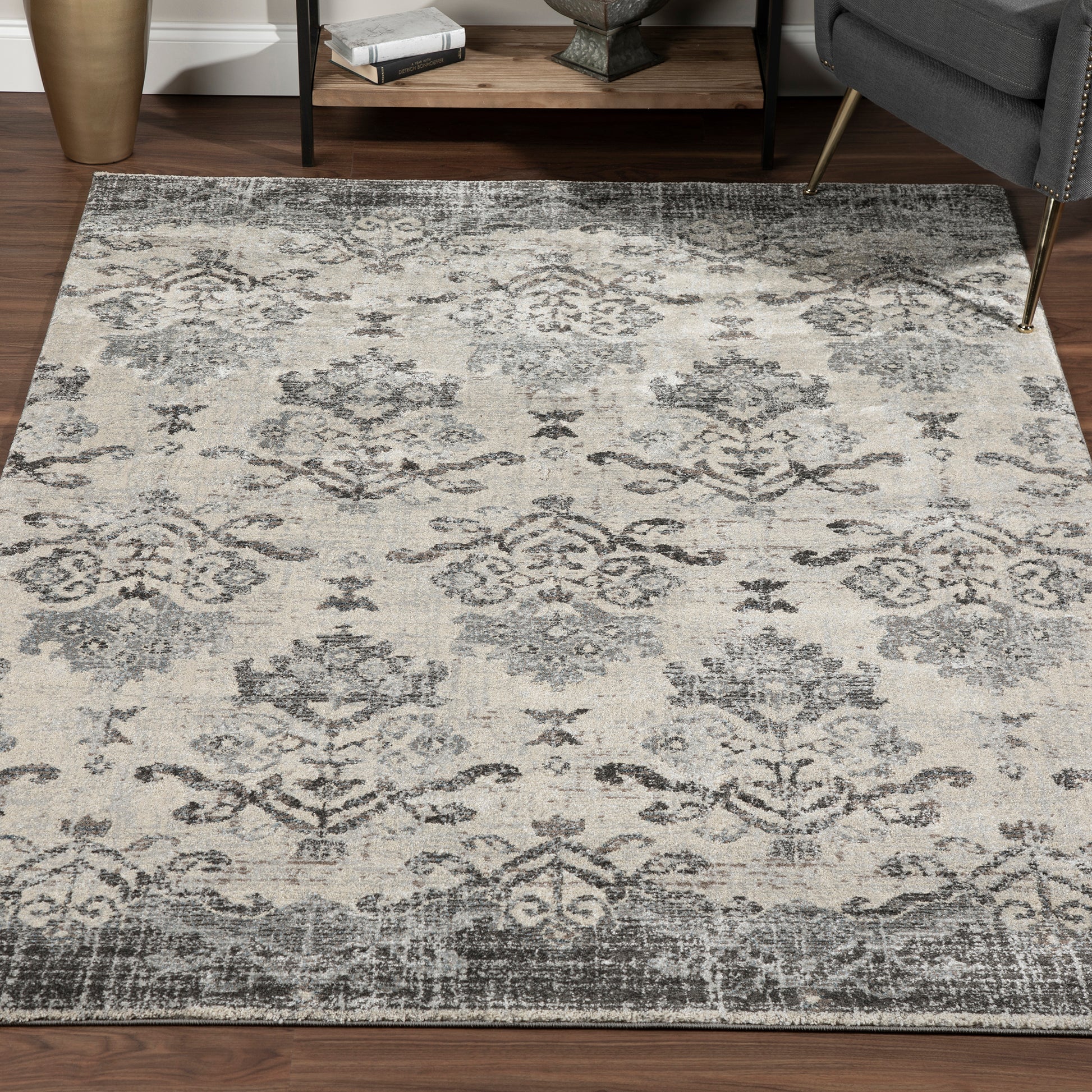 Dalyn Rugs Antigua  Pewter  Traditional