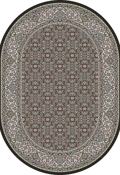 Dynamic Rugs Ancient Garden 57011 Black Ivory Traditional Machine-Made Rug