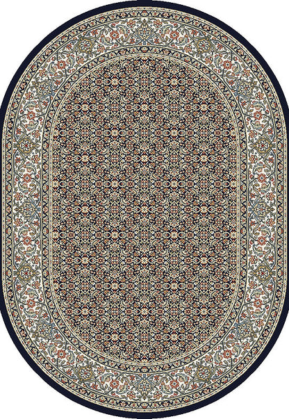 Dynamic Rugs Ancient Garden 57011 Navy Traditional Machine-Made Rug