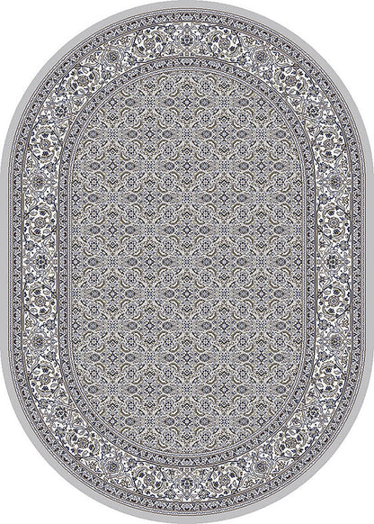 Dynamic Rugs Ancient Garden 57011 Soft Grey Cream Traditional Machine-Made Rug