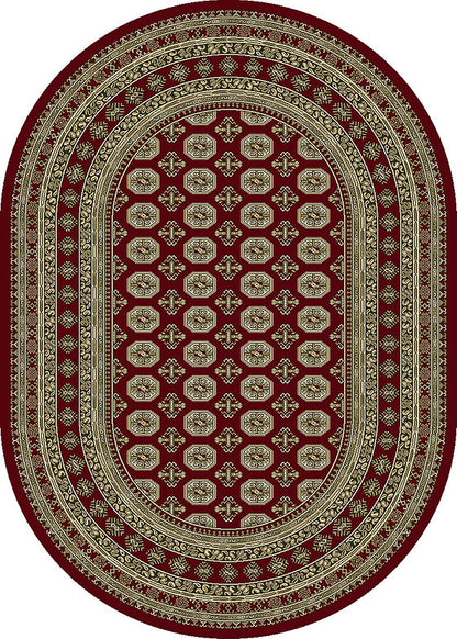 Dynamic Rugs Ancient Garden 57102 Red Beige Traditional Machine-Made Rug