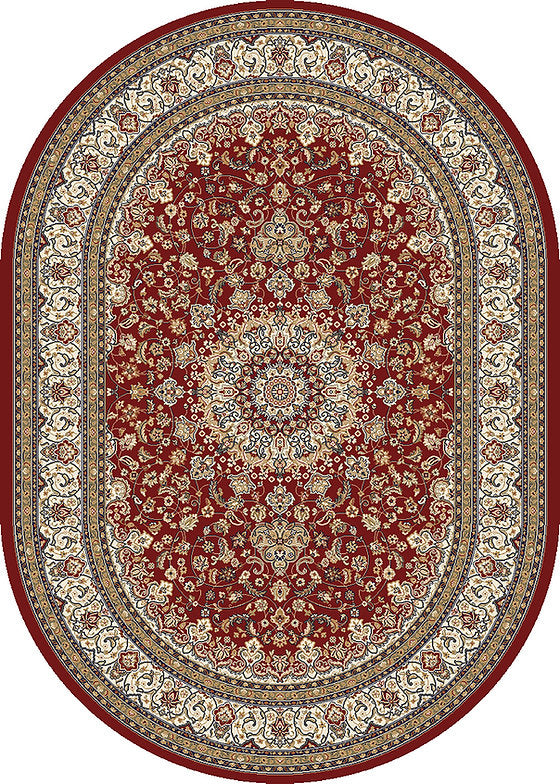 Dynamic Rugs Ancient Garden 57119 Red Ivory Traditional Machine-Made Rug