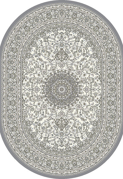 Dynamic Rugs Ancient Garden 57119 Cream Grey Traditional Machine-Made Rug