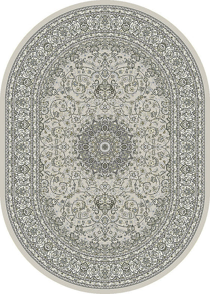 Dynamic Rugs Ancient Garden 57119 Soft Grey Cream Traditional Machine-Made Rug