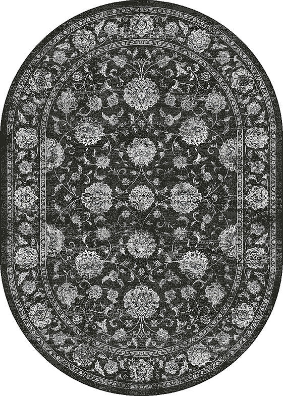 Dynamic Rugs Ancient Garden 57126 Charcoal Silver Traditional Machine-Made Rug