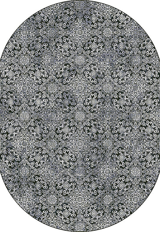 Dynamic Rugs Ancient Garden 57162 Steel Blue Traditional Machine-Made Rug
