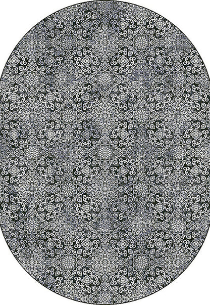 Dynamic Rugs Ancient Garden 57162 Steel Blue Traditional Machine-Made Rug