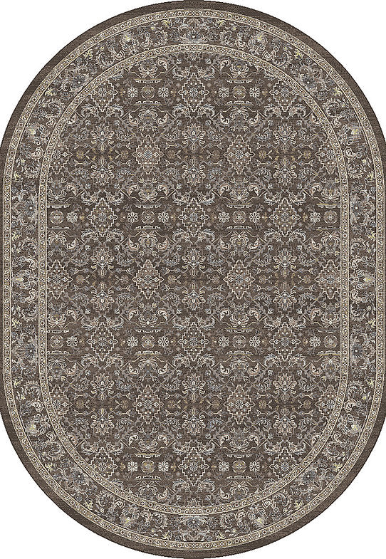 Dynamic Rugs Ancient Garden 57276 Dark Brown Beige Blue Traditional Machine-Made Rug