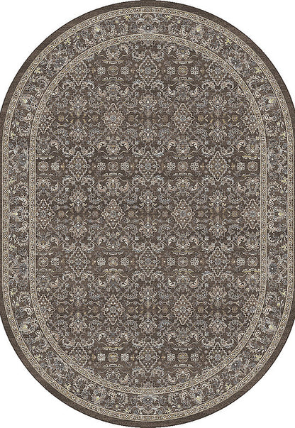Dynamic Rugs Ancient Garden 57276 Dark Brown Beige Blue Traditional Machine-Made Rug