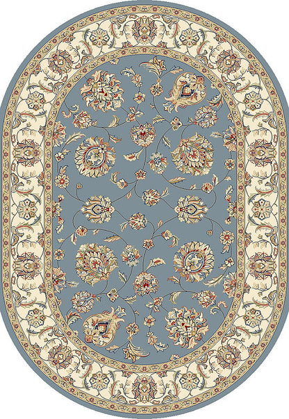 Dynamic Rugs Ancient Garden 57365 Light Blue Ivory Traditional Machine-Made Rug