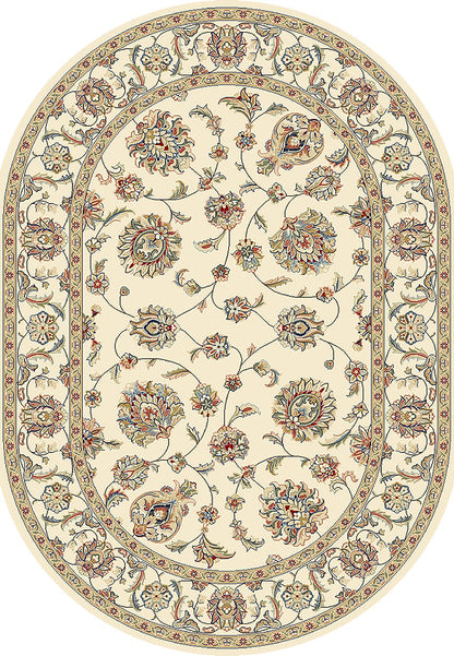 Dynamic Rugs Ancient Garden 57365 Ivory Ivory Traditional Machine-Made Rug