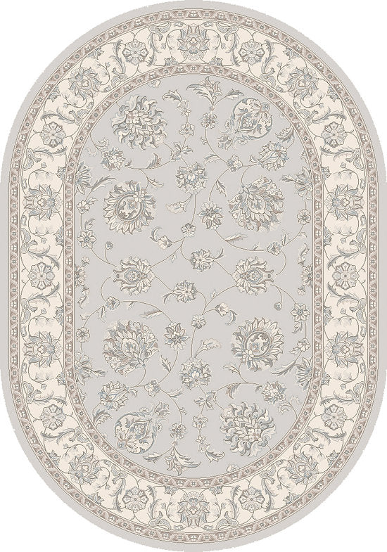 Dynamic Rugs Ancient Garden 57365 Grey Cream Traditional Machine-Made Rug