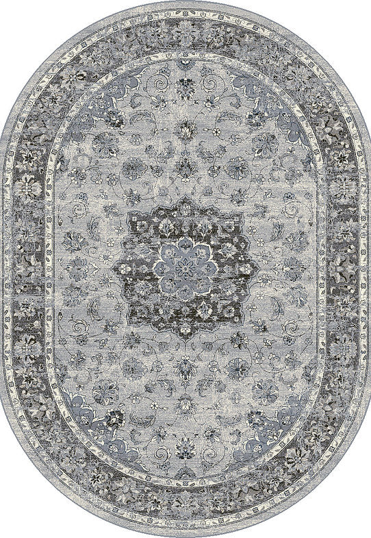 Dynamic Rugs Ancient Garden 57559 Silver Grey Traditional Machine-Made Rug