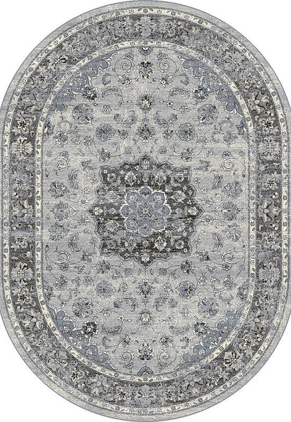 Dynamic Rugs Ancient Garden 57559 Silver Grey Traditional Machine-Made Rug