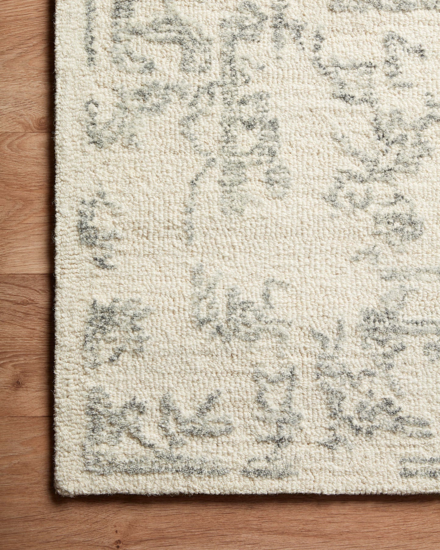 Magnolia Home by Joanna Gaines x Loloi Annie  White Grey Transitional