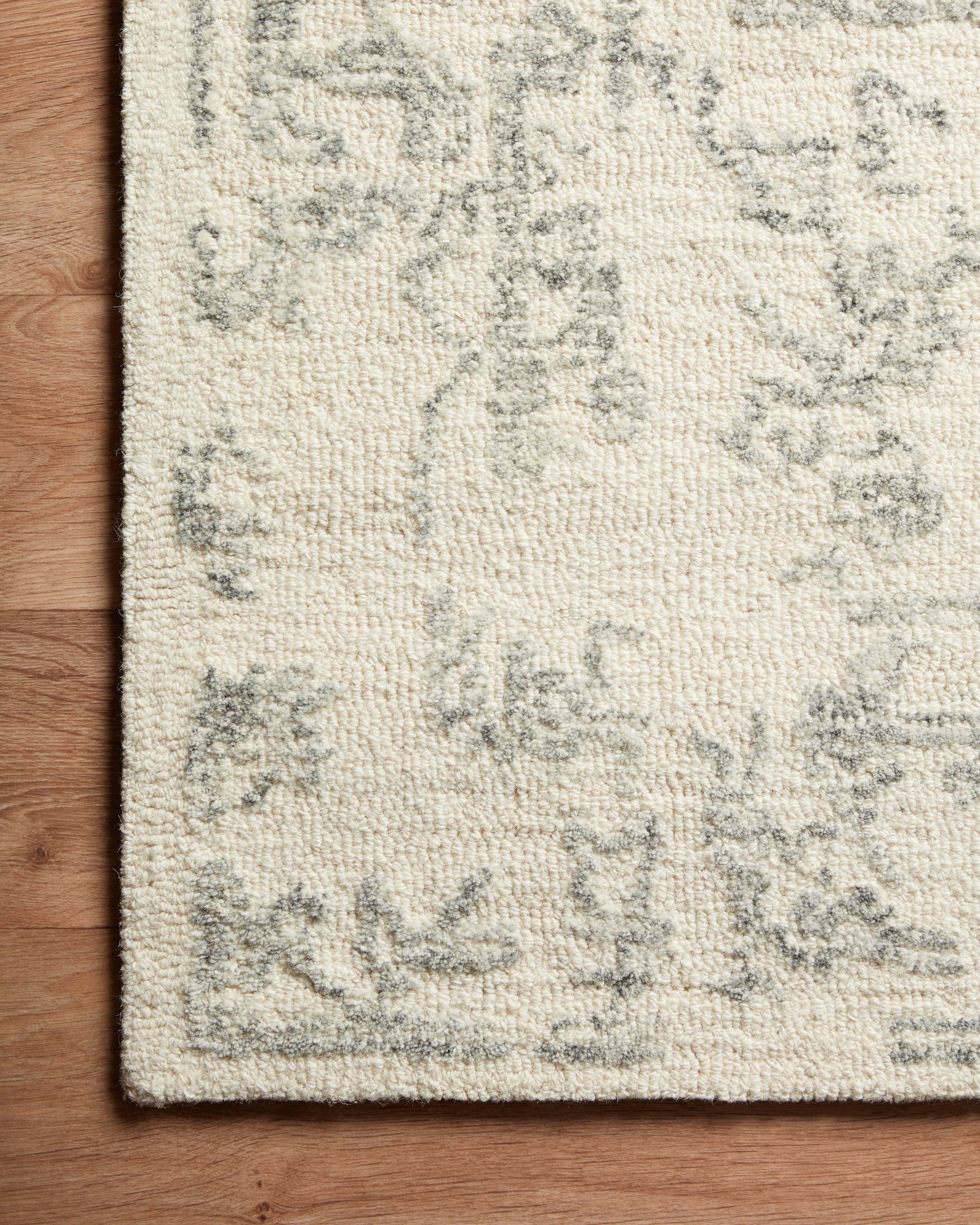 Magnolia Home by Joanna Gaines x Loloi Annie  White Grey Transitional