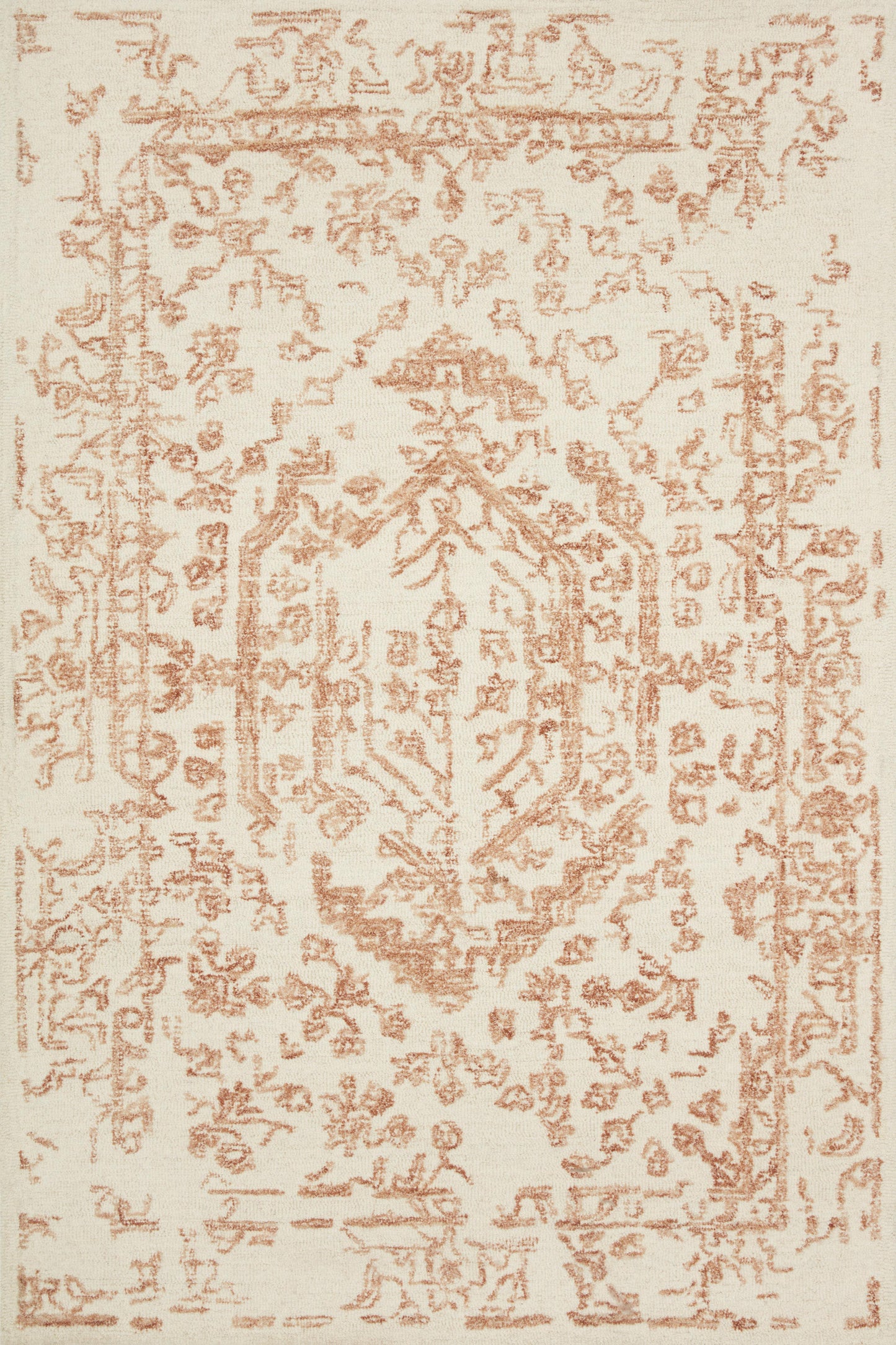 Magnolia Home by Joanna Gaines x Loloi Annie  White Rust Transitional
