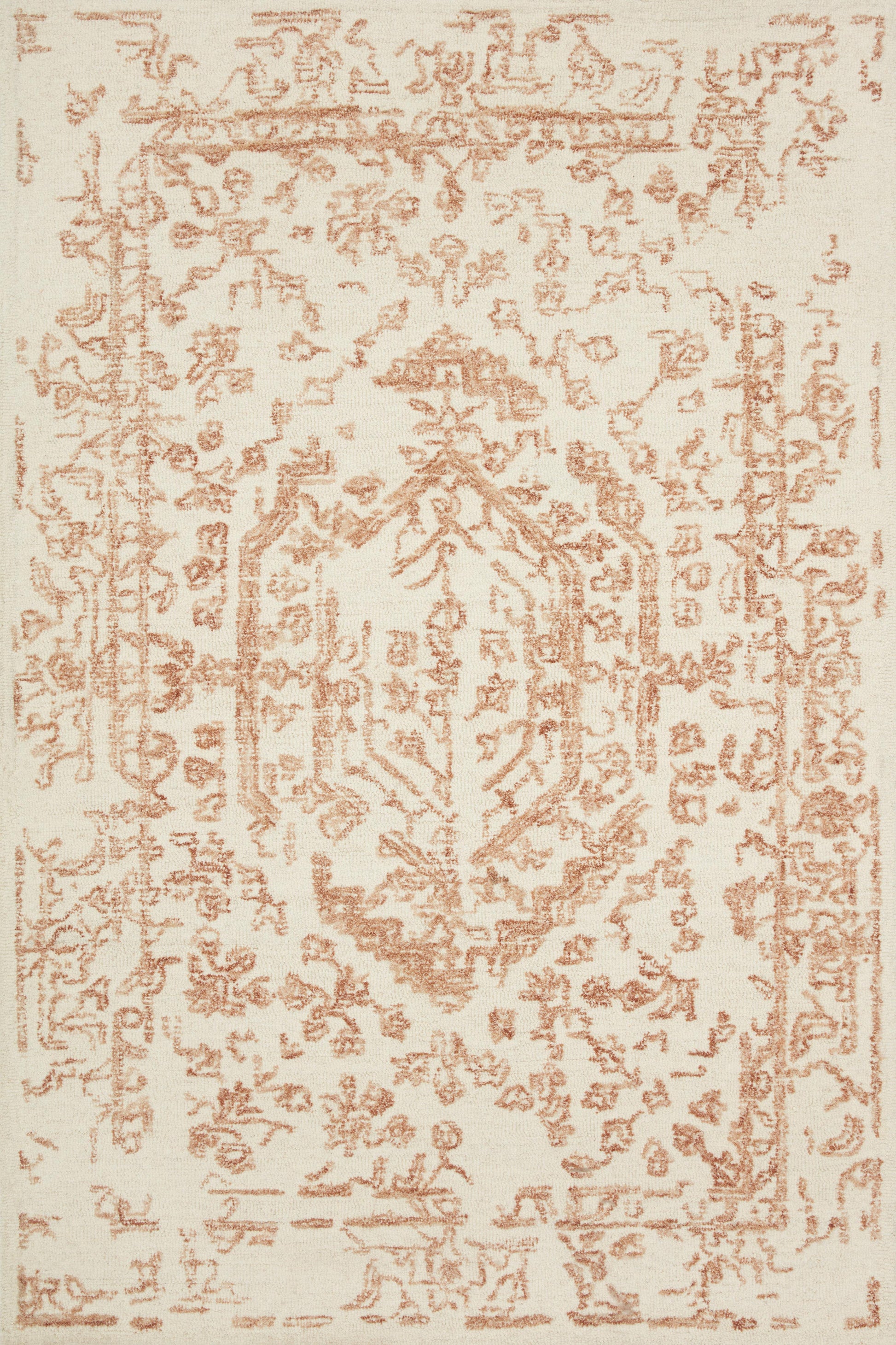 Magnolia Home by Joanna Gaines x Loloi Annie  White Rust Transitional