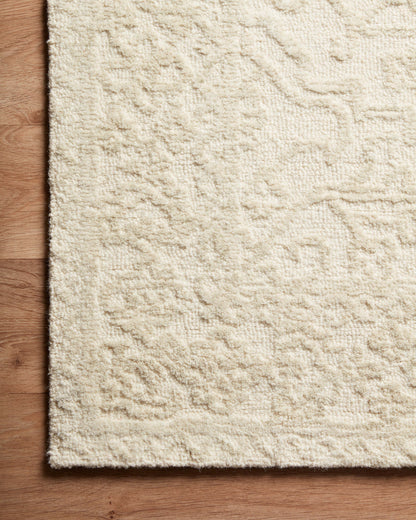 Magnolia Home by Joanna Gaines x Loloi Annie  White Lt Grey Transitional