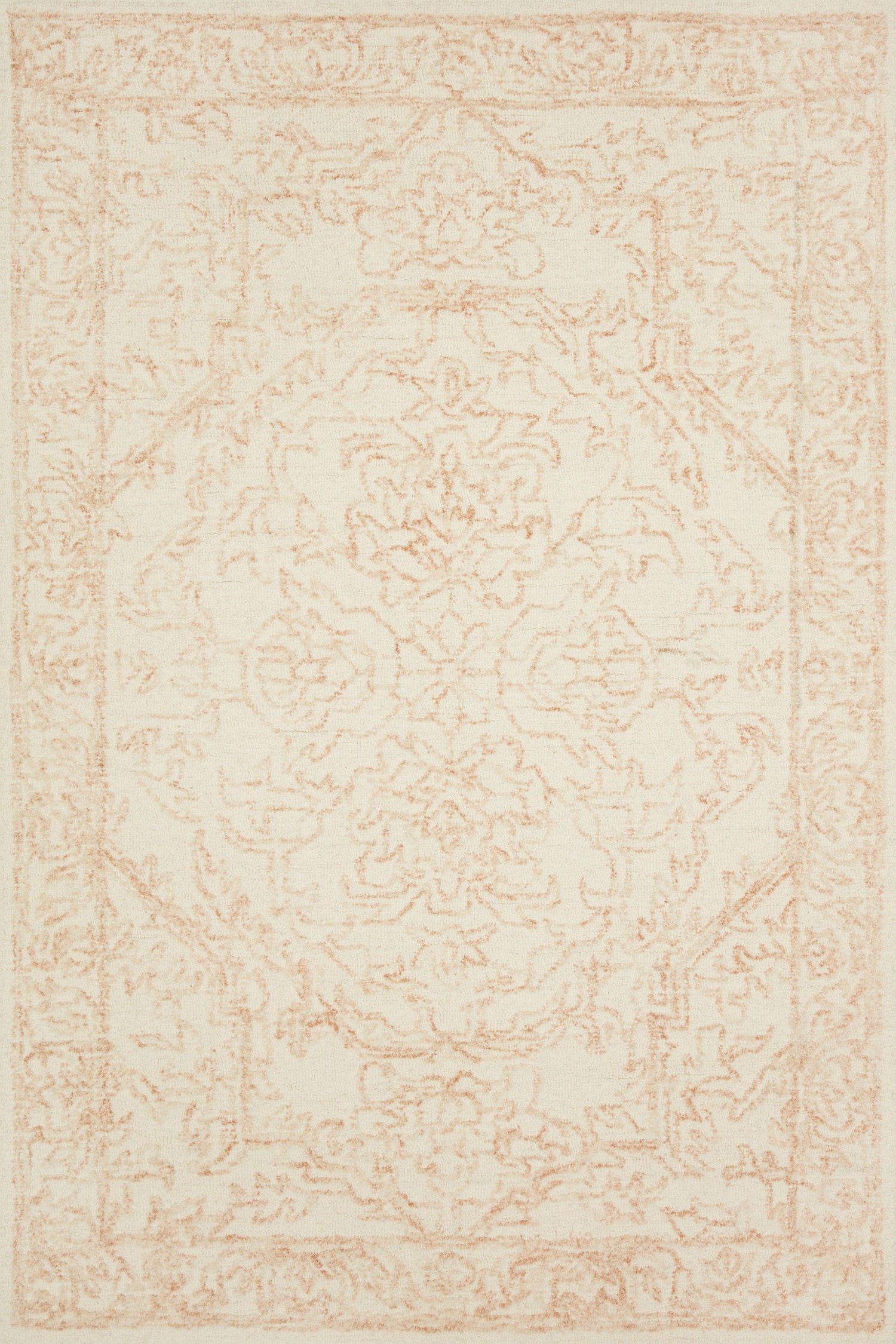 Magnolia Home by Joanna Gaines x Loloi Annie  White Pink Transitional