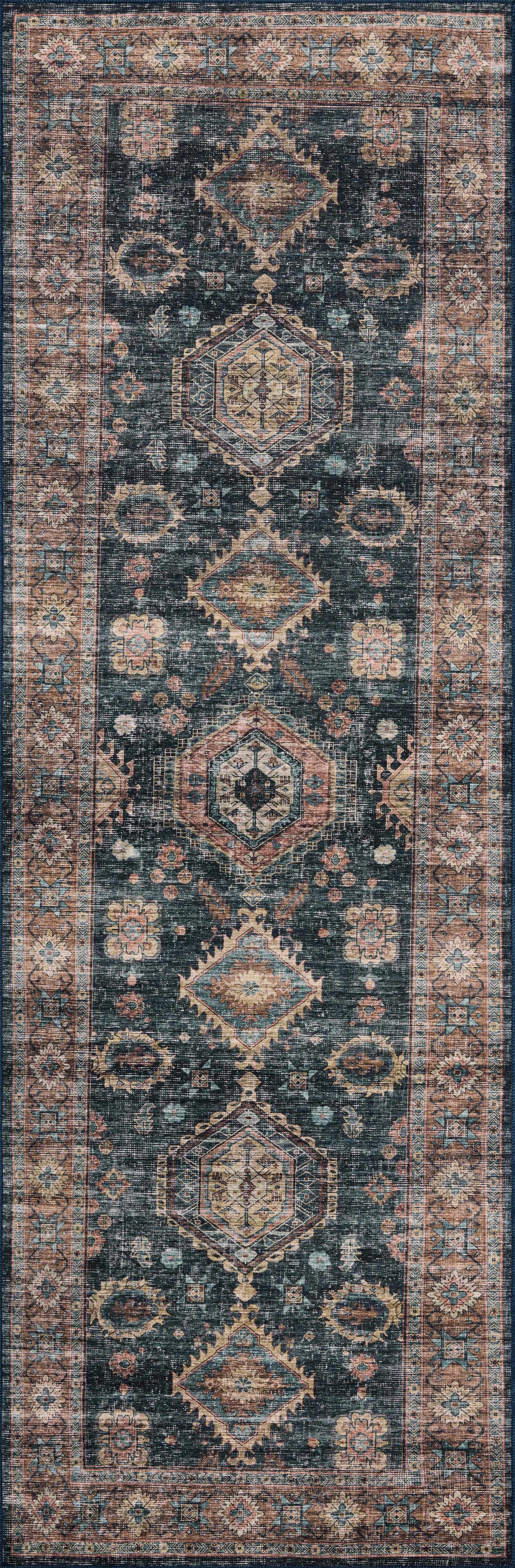 Loloi II Anniston  Denim Sunset Machine Washable