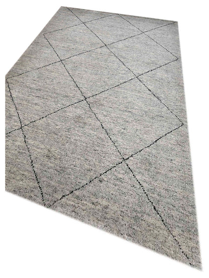 Artisan Marion Silver Transitional Knotted Rug - Rugs - Artisan - Atlanta Designer Rugs