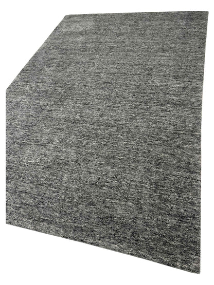 Artisan Marion Charcoal Contemporary Knotted Rug