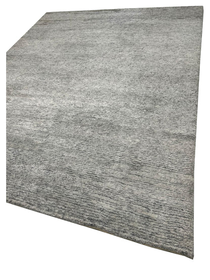 Artisan Marion Silver Contemporary Knotted Rug