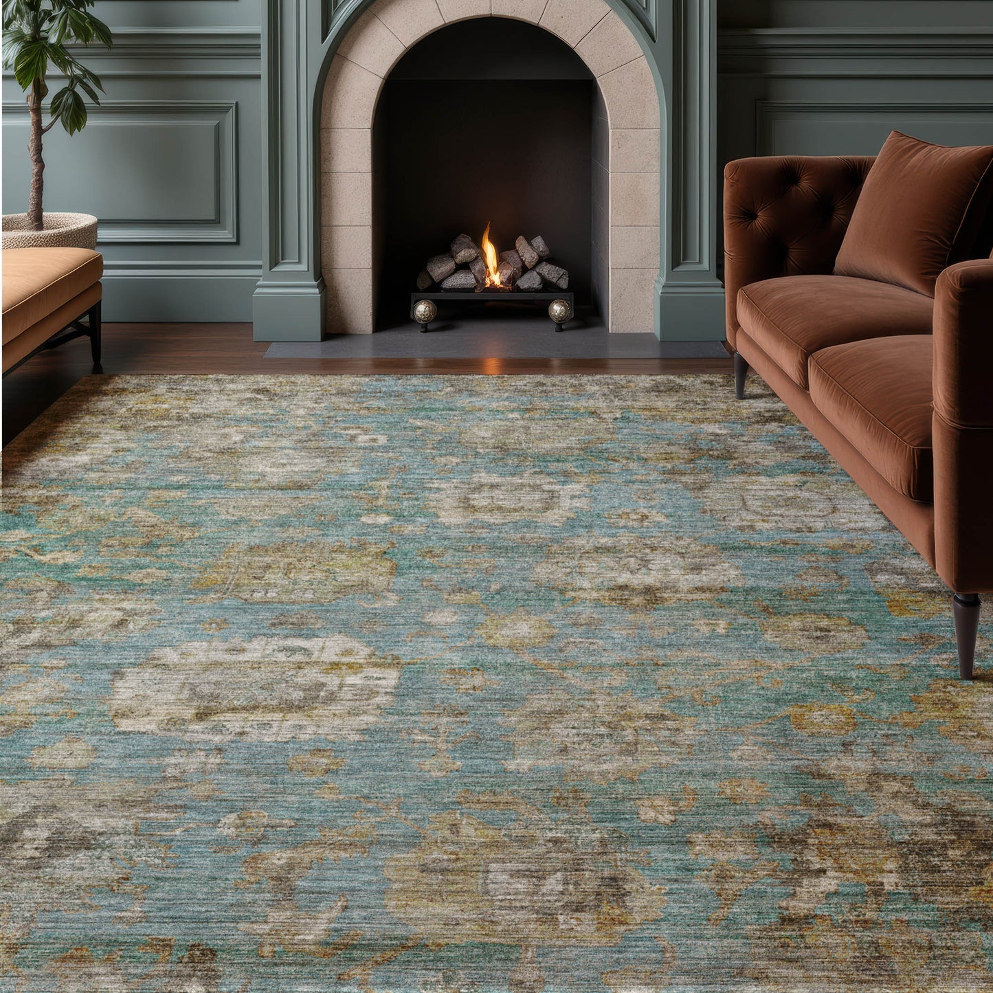 Dalyn Rugs Aristo  Teal  Traditional