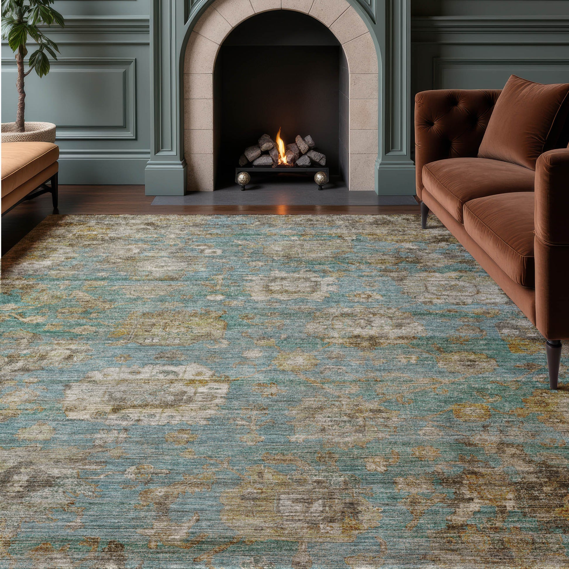 Dalyn Rugs Aristo  Teal  Traditional