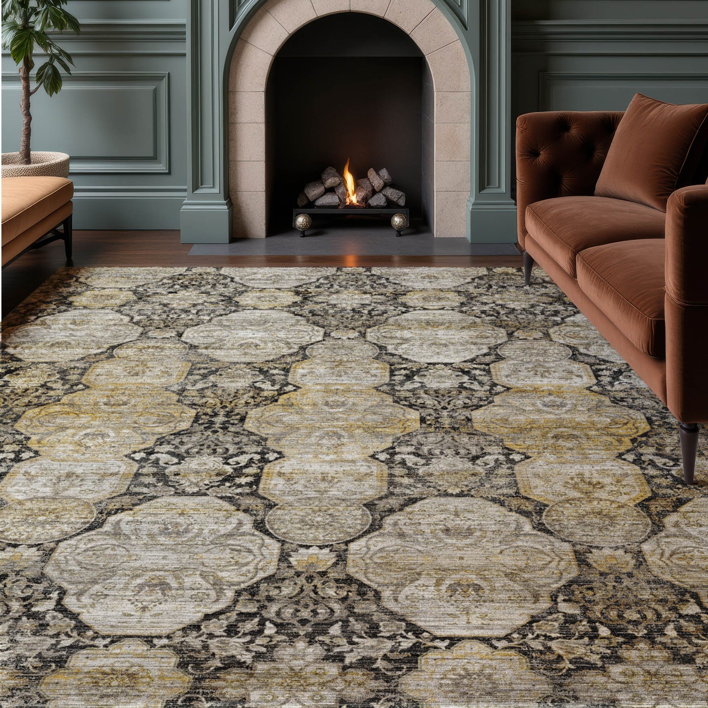 Dalyn Rugs Aristo  Black  Traditional