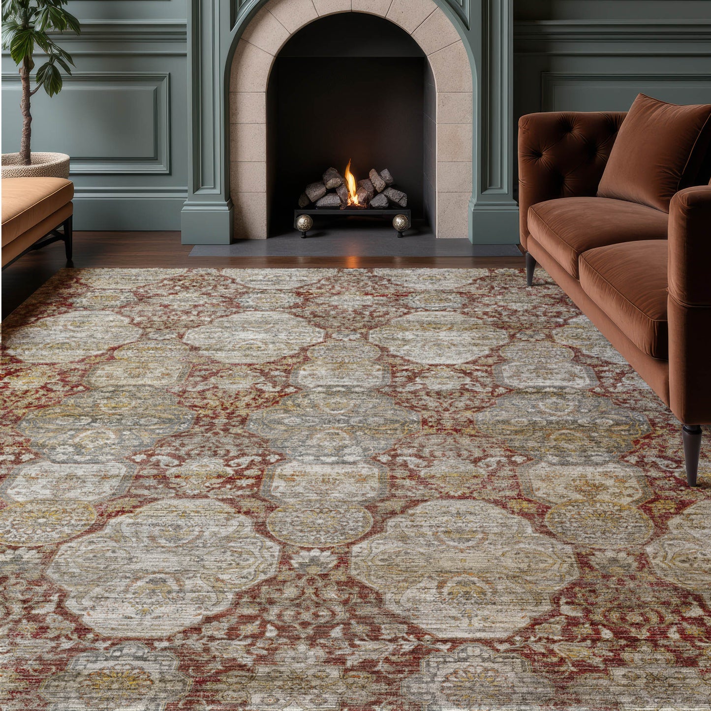 Dalyn Rugs Aristo  Burgundy  Traditional