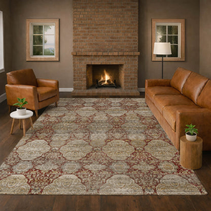 Dalyn Rugs Aristo  Burgundy  Traditional