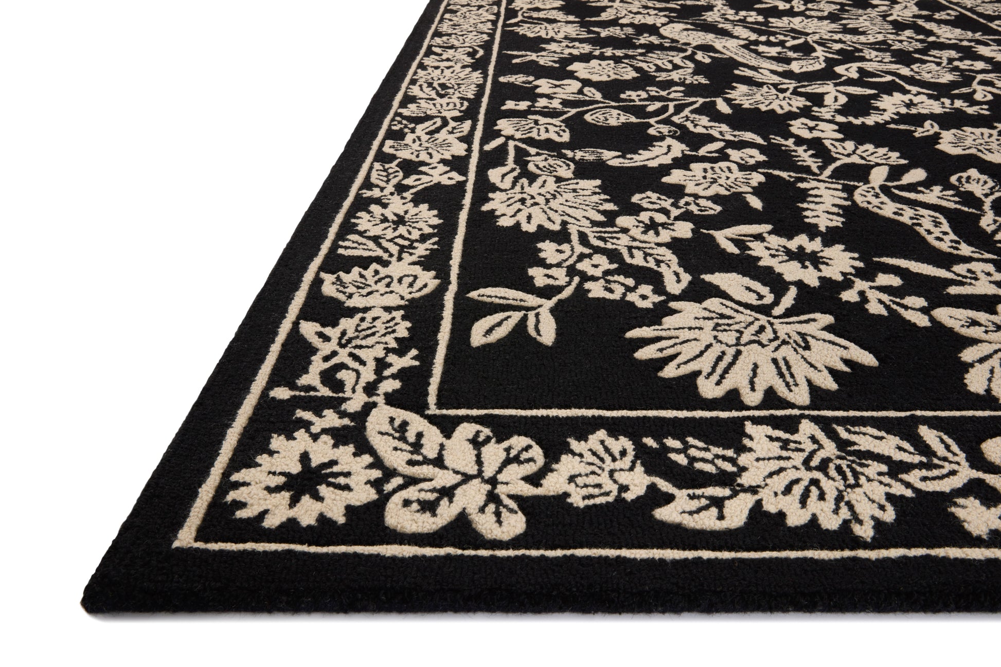 Rifle Paper Co. x Loloi Arboretum  Black  Contemporary