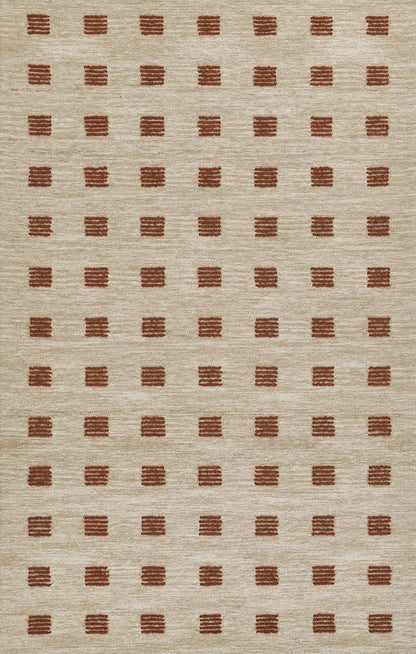 Momeni Archer  Rust  Contemporary