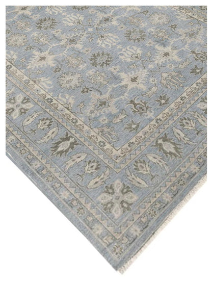Limited Atherton ADL-501 Light Blue Traditional Knotted Rug