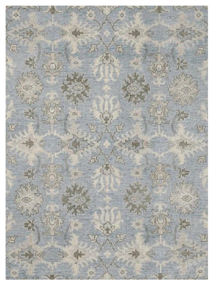 Limited Atherton ADL-501 Light Blue Traditional Knotted Rug