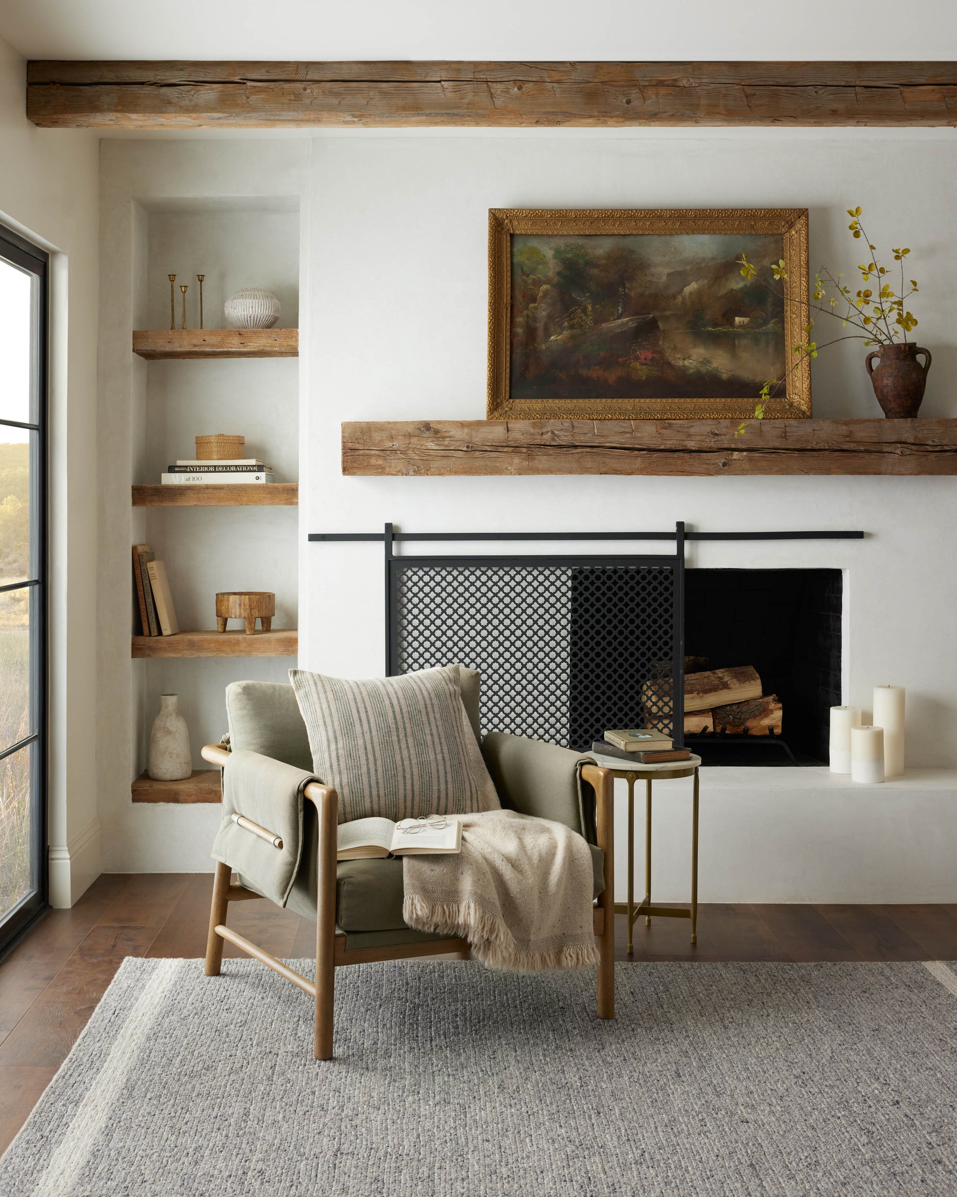 Magnolia Home by Joanna Gaines x Loloi Ashby  Slate Ivory Contemporary